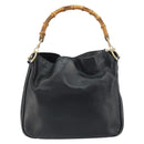 GUCCI Bamboo Hand Bag Leather 2way Brown Gold 001 2058 1638 0 Auth 157806-3