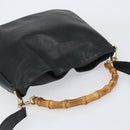 GUCCI Bamboo Hand Bag Leather 2way Brown Gold 001 2058 1638 0 Auth 157806-6