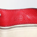 Chloe Paddington Shoulder Bag Leather Red Gold Auth 157807V-19