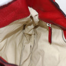 Chloe Paddington Shoulder Bag Leather Red Gold Auth 157807V-23