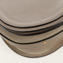 Chloe Nile Medium Bracelet Shoulder Bag Leather Beige Gold Auth 157808-14