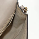 Chloe Nile Medium Bracelet Shoulder Bag Leather Beige Gold Auth 157808-23