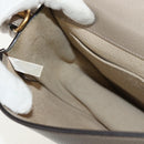 Chloe Nile Medium Bracelet Shoulder Bag Leather Beige Gold Auth 157808-24