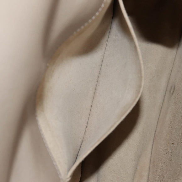 Chloe Nile Medium Bracelet Shoulder Bag Leather Beige Gold Auth 157808