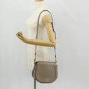 Chloe Nile Medium Bracelet Shoulder Bag Leather Beige Gold Auth 157808-28