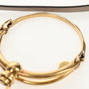 Chloe Nile Medium Bracelet Shoulder Bag Leather Beige Gold Auth 157808-9