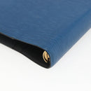 LOUIS VUITTON Epi Agenda GM Day Planner Cover Blue R20065 LV Auth 157809-10