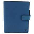 LOUIS VUITTON Epi Agenda GM Day Planner Cover Blue R20065 LV Auth 157809-2