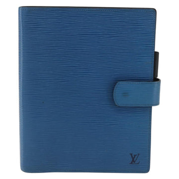 LOUIS VUITTON Epi Agenda GM Day Planner Cover Blue R20065 LV Auth 157809 - 0