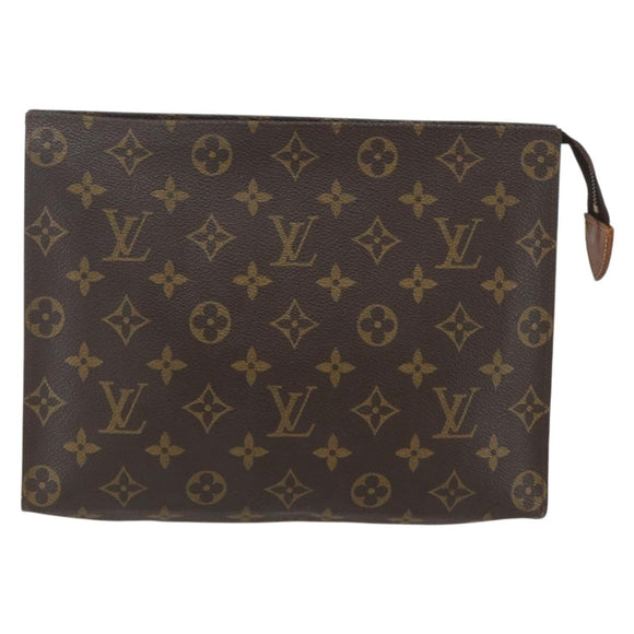 LOUIS VUITTON Monogram Poche Toilette 26 Pouch M47542 LV Auth 157810