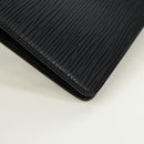LOUIS VUITTON Epi Agenda MM Day Planner Cover Black R20042 LV Auth 157811-15