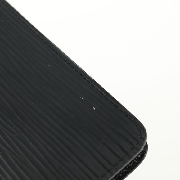 LOUIS VUITTON Epi Agenda MM Day Planner Cover Black R20042 LV Auth 157811