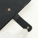 LOUIS VUITTON Epi Agenda MM Day Planner Cover Black R20042 LV Auth 157811-19