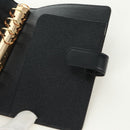 LOUIS VUITTON Epi Agenda MM Day Planner Cover Black R20042 LV Auth 157811-21