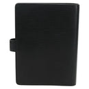 LOUIS VUITTON Epi Agenda MM Day Planner Cover Black R20042 LV Auth 157811-2