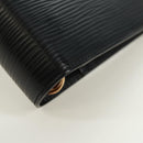LOUIS VUITTON Epi Agenda MM Day Planner Cover Black R20042 LV Auth 157811-7