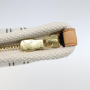 LOUIS VUITTON Antigua Pochette Platform PM Pouch White M40069 LV Auth 157812V-9