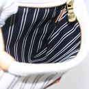 LOUIS VUITTON Antigua Pochette Platform PM Pouch White M40069 LV Auth 157812V-18