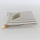 LOUIS VUITTON Antigua Pochette Platform PM Pouch White M40069 LV Auth 157812V-3