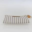 LOUIS VUITTON Antigua Pochette Platform PM Pouch White M40069 LV Auth 157812V-6