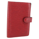 LOUIS VUITTON Epi Agenda PM Day Planner Cover Red R20057 LV Auth 157813-1