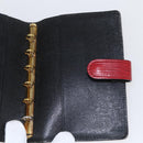 LOUIS VUITTON Epi Agenda PM Day Planner Cover Red R20057 LV Auth 157813-20