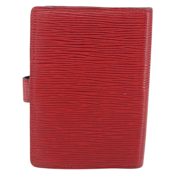 LOUIS VUITTON Epi Agenda PM Day Planner Cover Red R20057 LV Auth 157813