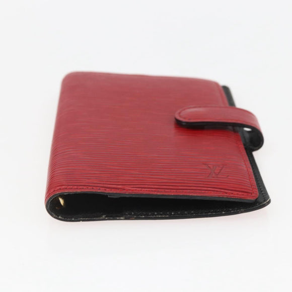 LOUIS VUITTON Epi Agenda PM Day Planner Cover Red R20057 LV Auth 157813