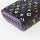 LOUIS VUITTON Multicolor Portefeuille Joy Wallet Black M60282 LV Auth 157816V-16
