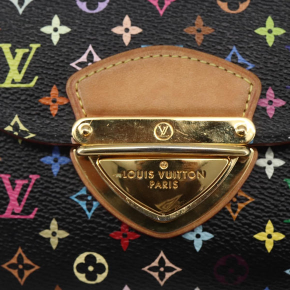 LOUIS VUITTON Multicolor Portefeuille Joy Wallet Black M60282 LV Auth 157816V