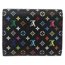LOUIS VUITTON Multicolor Portefeuille Joy Wallet Black M60282 LV Auth 157816V-2