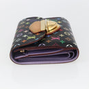 LOUIS VUITTON Multicolor Portefeuille Joy Wallet Black M60282 LV Auth 157816V-3