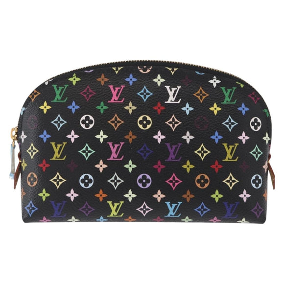LOUIS VUITTON Monogram Multicolor Pochette Pouch Black M47355 LV Auth 157817SM