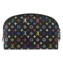 LOUIS VUITTON Monogram Multicolor Pochette Pouch Black M47355 LV Auth 157817SM-2