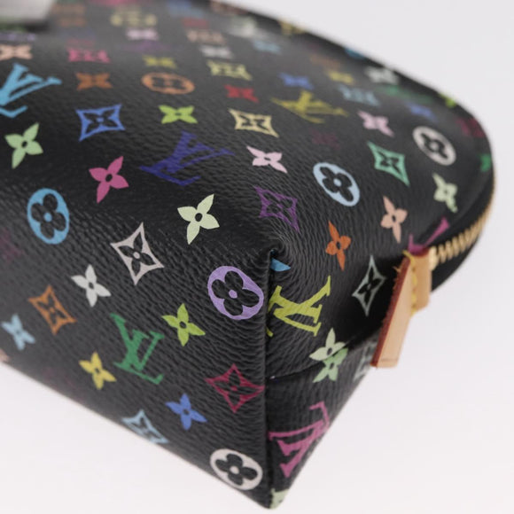 LOUIS VUITTON Monogram Multicolor Pochette Pouch Black M47355 LV Auth 157817SM