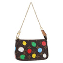 LOUIS VUITTON Yayoi Kusama Mini Pochette Accessoires Pouch M81866 Auth 157818SAM-1