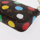 LOUIS VUITTON Yayoi Kusama Mini Pochette Accessoires Pouch M81866 Auth 157818SAM-14