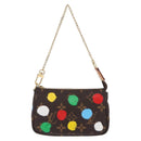 LOUIS VUITTON Yayoi Kusama Mini Pochette Accessoires Pouch M81866 Auth 157818SAM-13