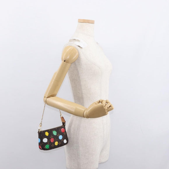 LOUIS VUITTON Yayoi Kusama Mini Pochette Accessoires Pouch M81866 Auth 157818SAM