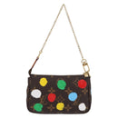 LOUIS VUITTON Yayoi Kusama Mini Pochette Accessoires Pouch M81866 Auth 157818SAM-2