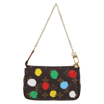 LOUIS VUITTON Yayoi Kusama Mini Pochette Accessoires Pouch M81866 Auth 157818SAM - 0