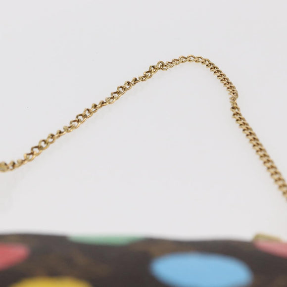 LOUIS VUITTON Yayoi Kusama Mini Pochette Accessoires Pouch M81866 Auth 157818SAM