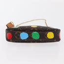 LOUIS VUITTON Yayoi Kusama Mini Pochette Accessoires Pouch M81866 Auth 157818SAM-5