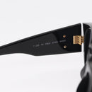 CHANEL COCO Mark Sunglasses plastic Black CC Auth 157822-12