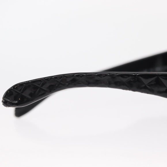 CHANEL COCO Mark Sunglasses plastic Black CC Auth 157822