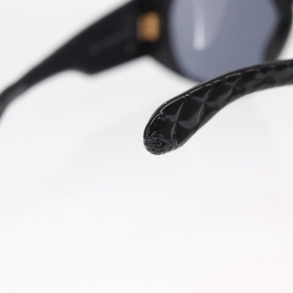 CHANEL COCO Mark Sunglasses plastic Black CC Auth 157822