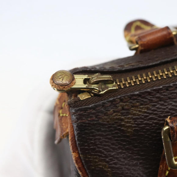 LOUIS VUITTON Monogram Mini Speedy Hand Bag M41534 LV Auth 157825