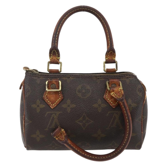 LOUIS VUITTON Monogram Mini Speedy Hand Bag M41534 LV Auth 157825