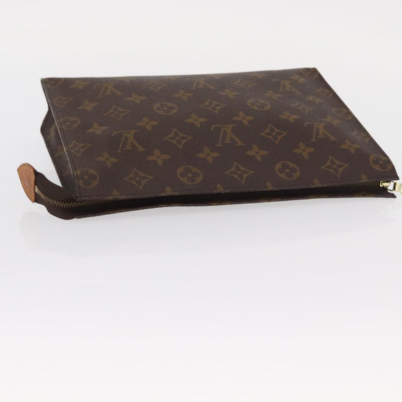 LOUIS VUITTON Monogram Poche Toilette 26 Pouch M47542 LV Auth 157826