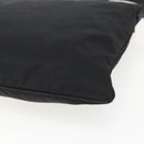 PRADA Shoulder Bag Nylon Black Gold Auth 157828-16